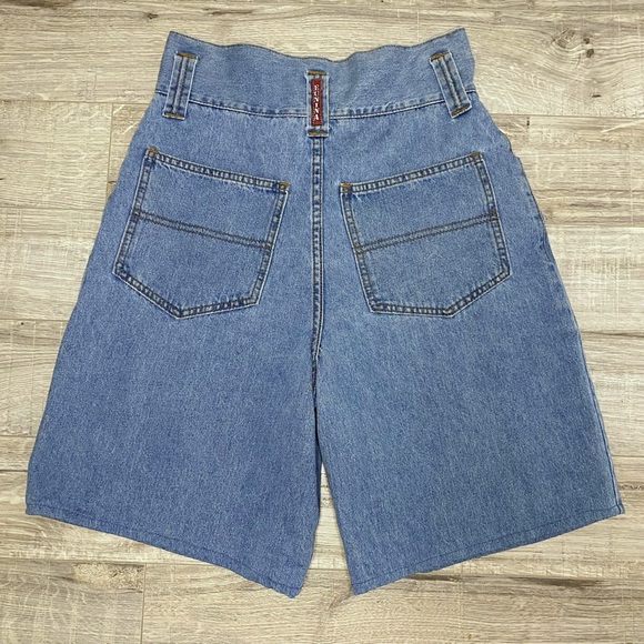Eunina USA High Waisted Loose Jean Shorts 9 27 - Picture 4 of 8